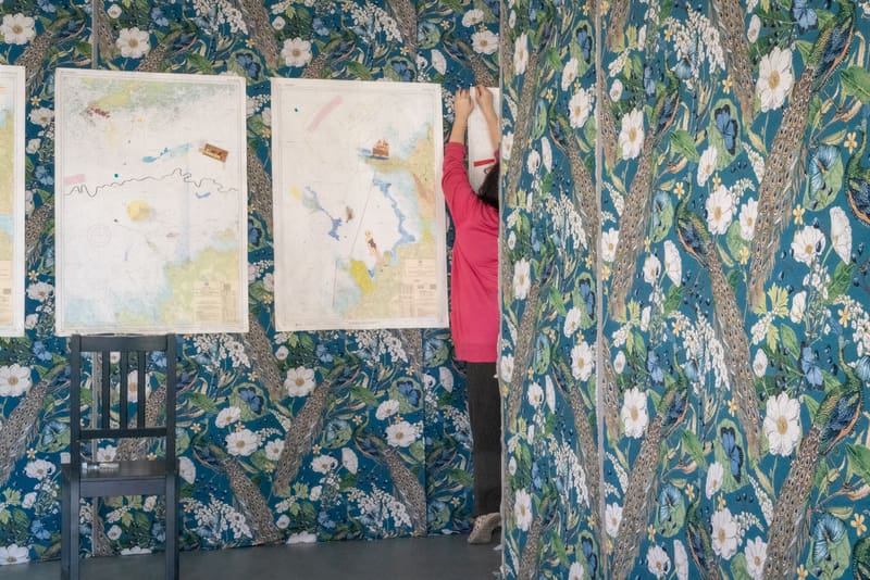 Lylian Meister. Eksitavad merekaartid. Näitus Aarete saar